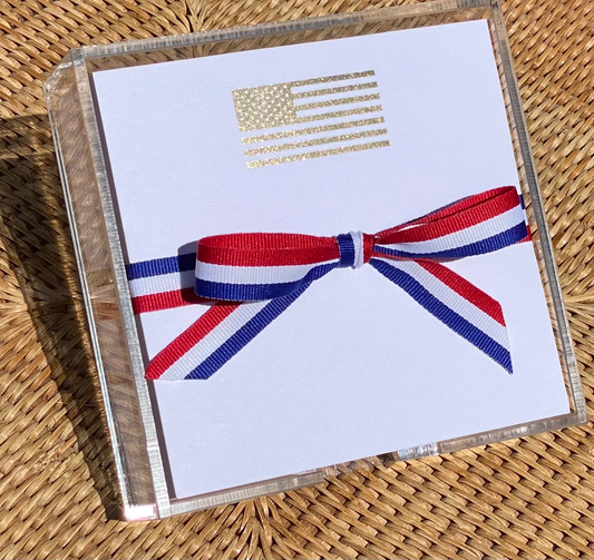 Small Gold Foil Flag Notepad