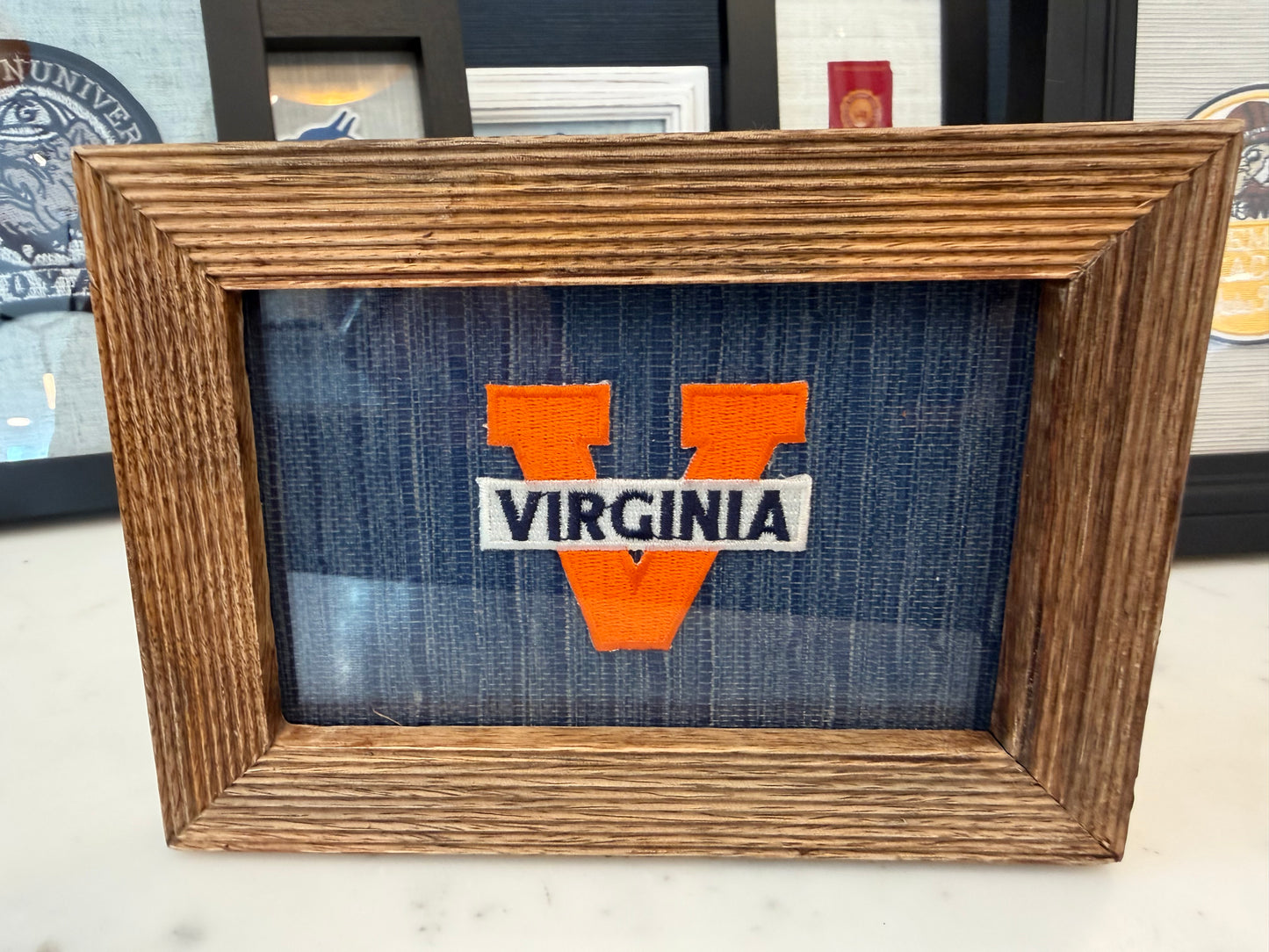 Vintage Virginia Cavaliers Framed Patch