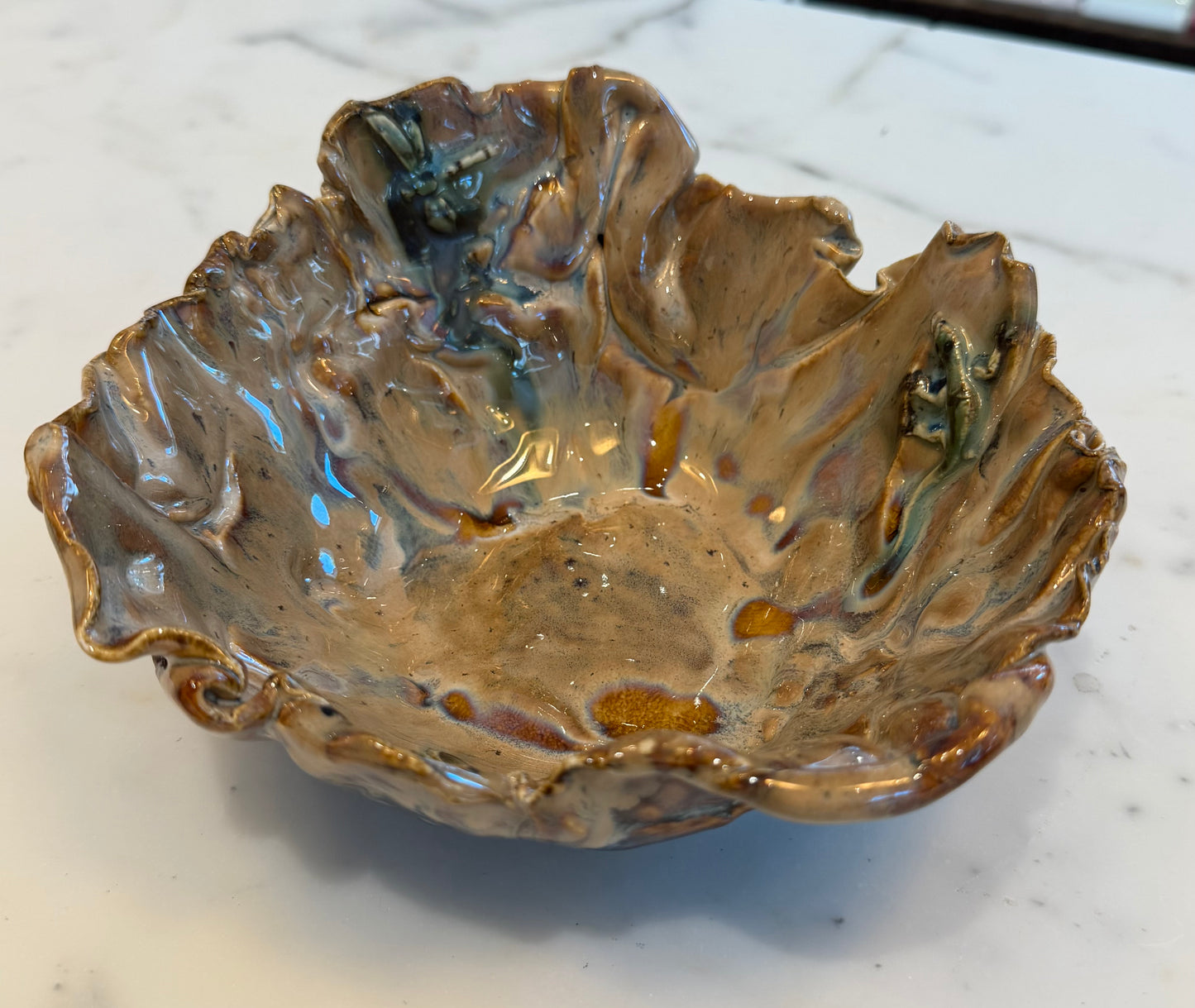 Handcrafted Tan Bowl