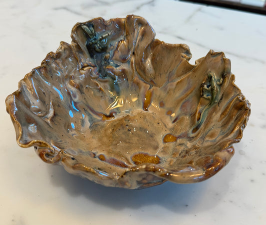 Handcrafted Tan Bowl