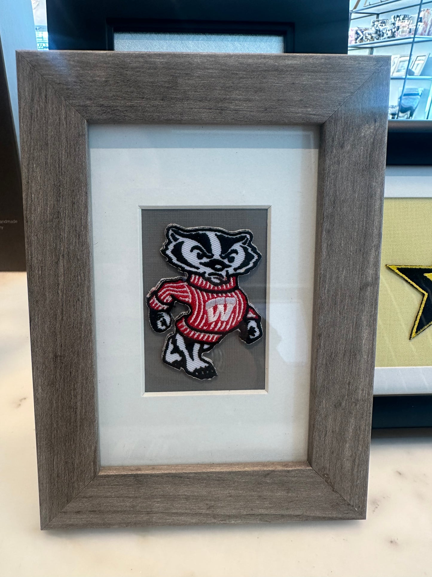 Wisconsin Framed Vintage Patch