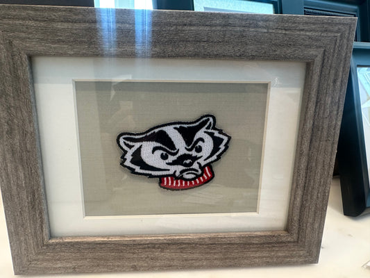 Wisconsin Framed Vintage Patch - Medium