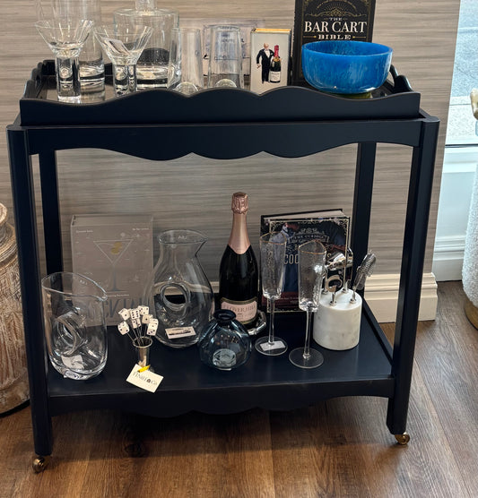Lawson Navy Bar Cart