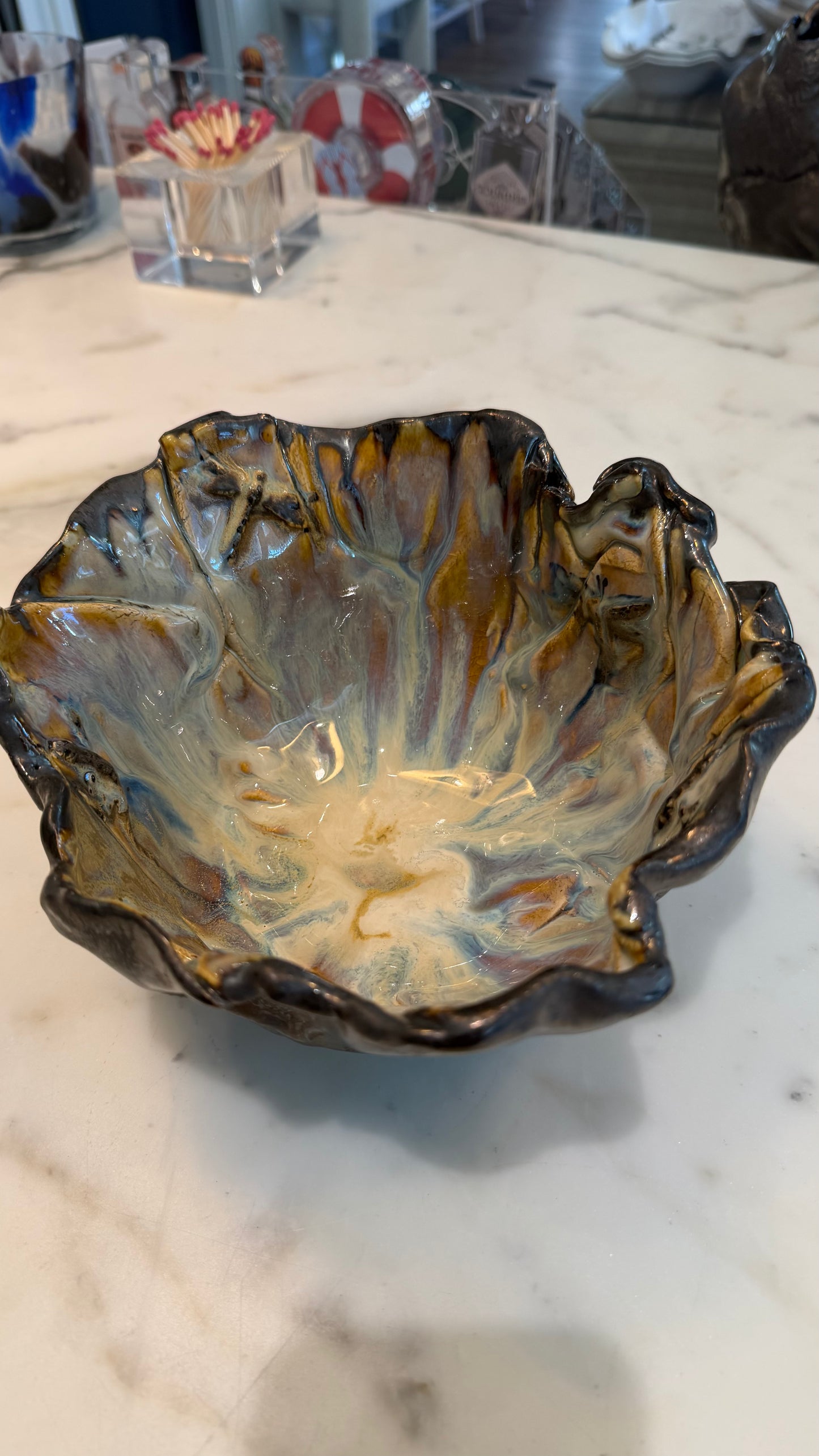 Handcrafted Tan Bowl