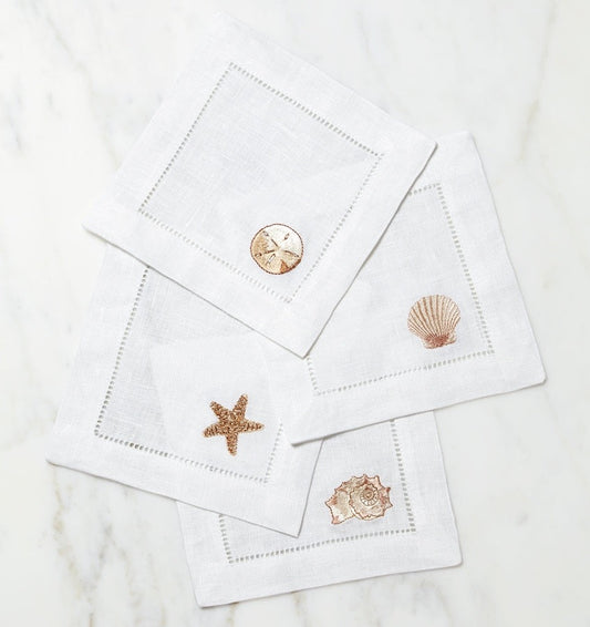Beachcomber Cocktail Napkins  - S/4