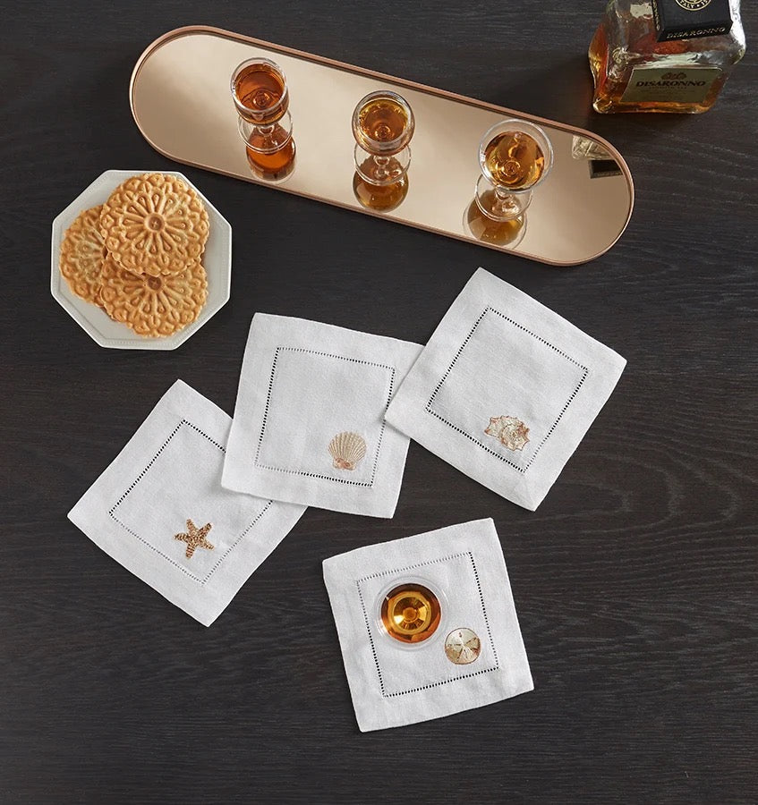 Beachcomber Cocktail Napkins  - S/4