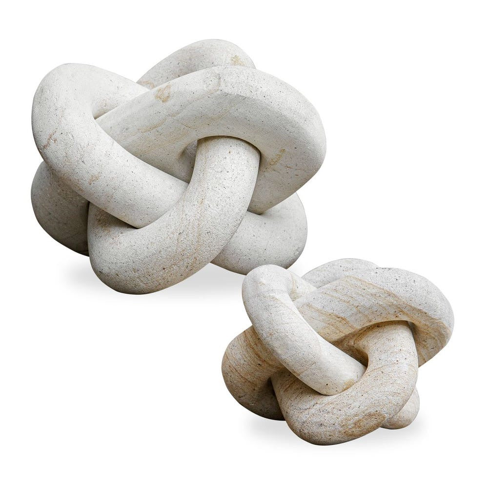 Limestone Outdoor Sculptures S/2