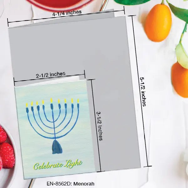 Menorah Greeting Card