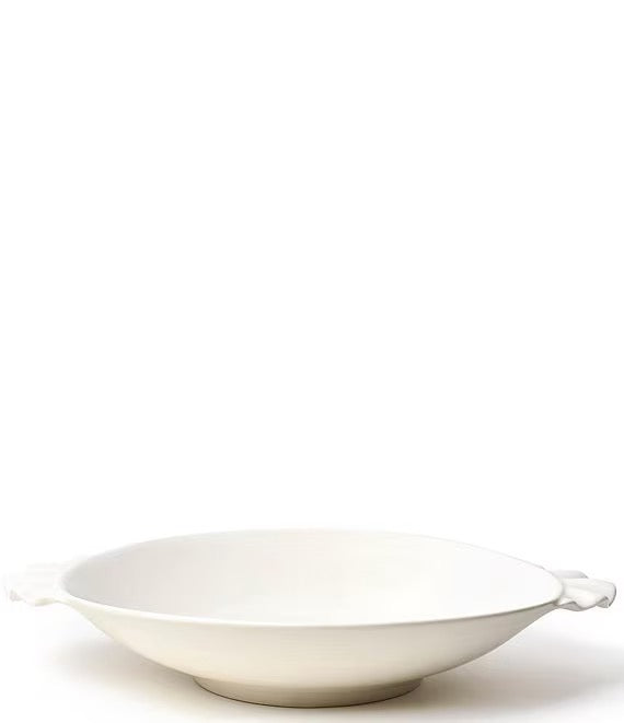 Signature White Ruffle 11 Pasta Bowl - Thumbnail 2