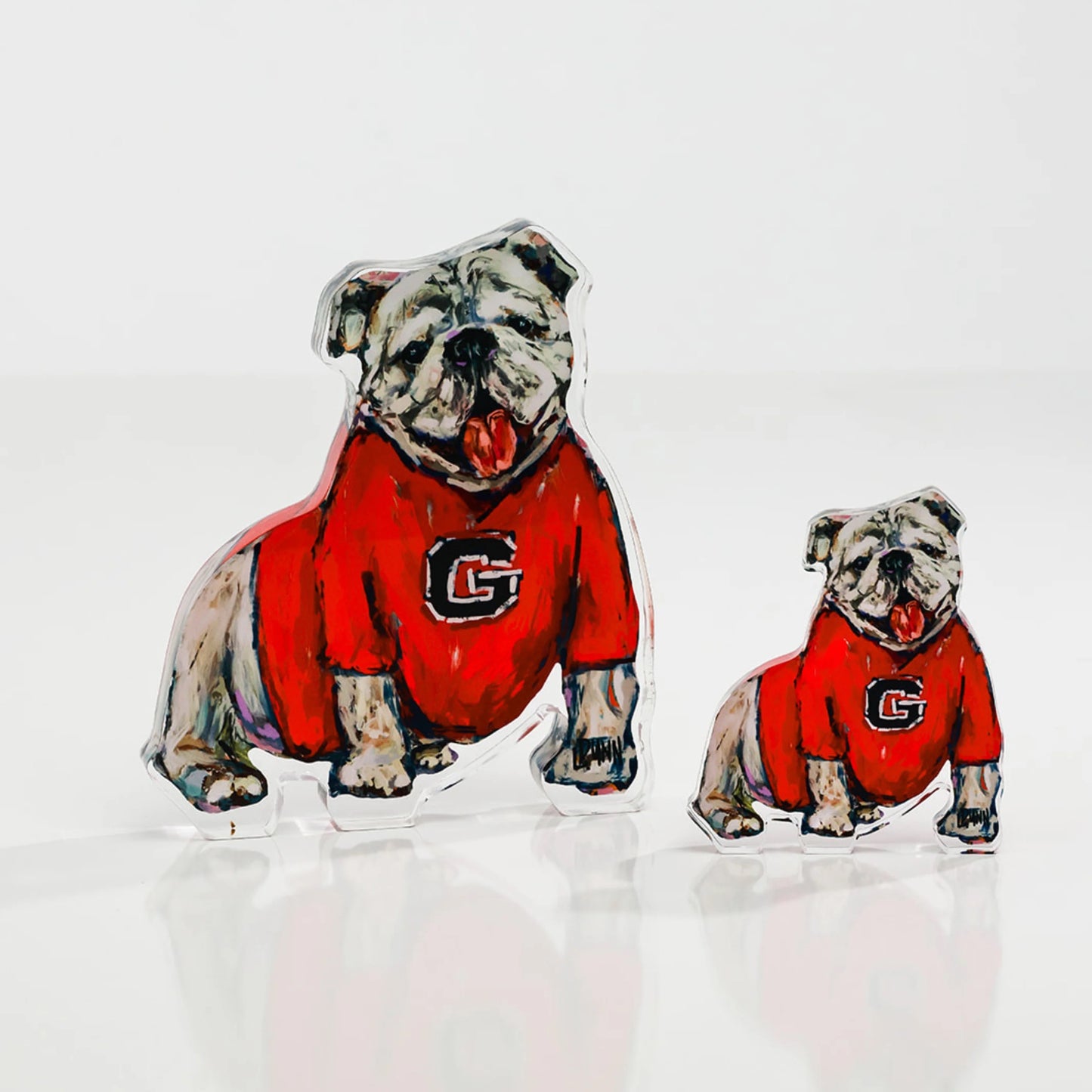 Georgia "G" Gameday Acrylic Bulldog - Large