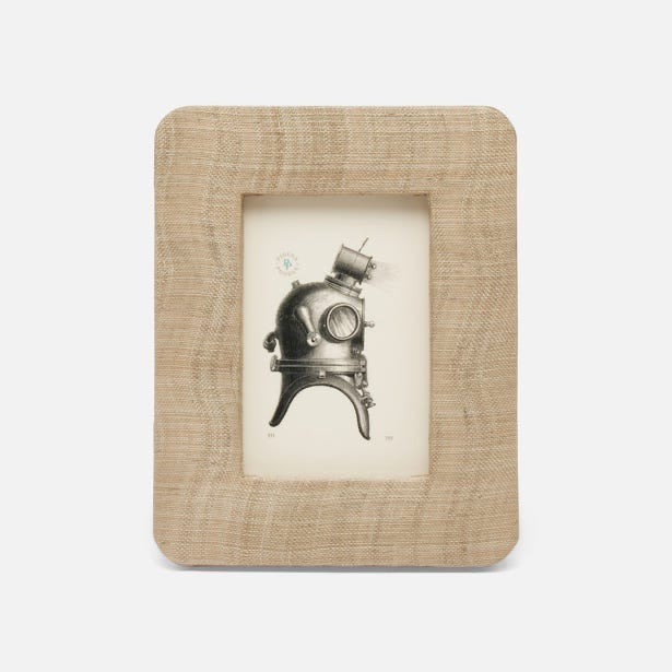 Halle Sand Silken Abaca 4 x 6 Frame