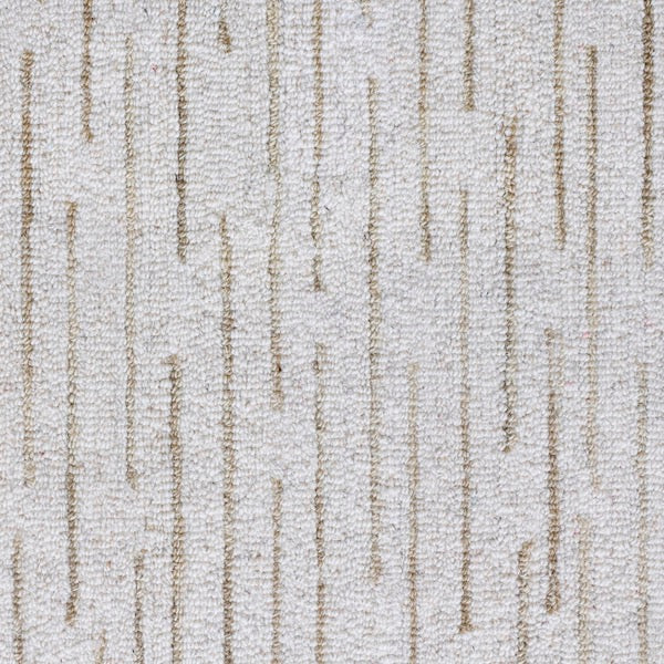 Hand Tufted Wool Loop & Pile Babylon Ivory/Beige 5" x 7'9"