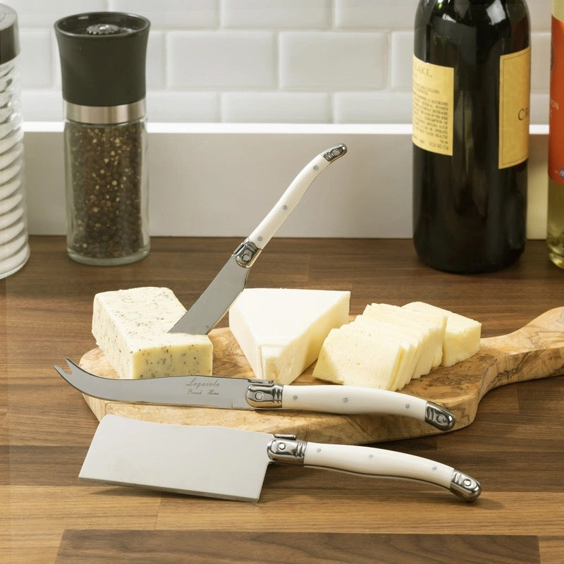 Laguiole Ivory Cheese Knives, set of 3