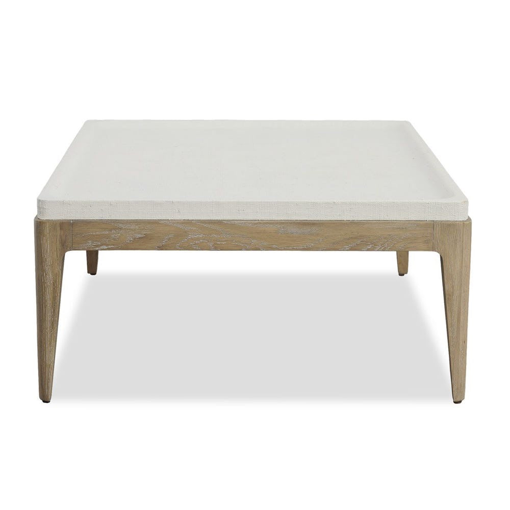 White Linen Coffee Table