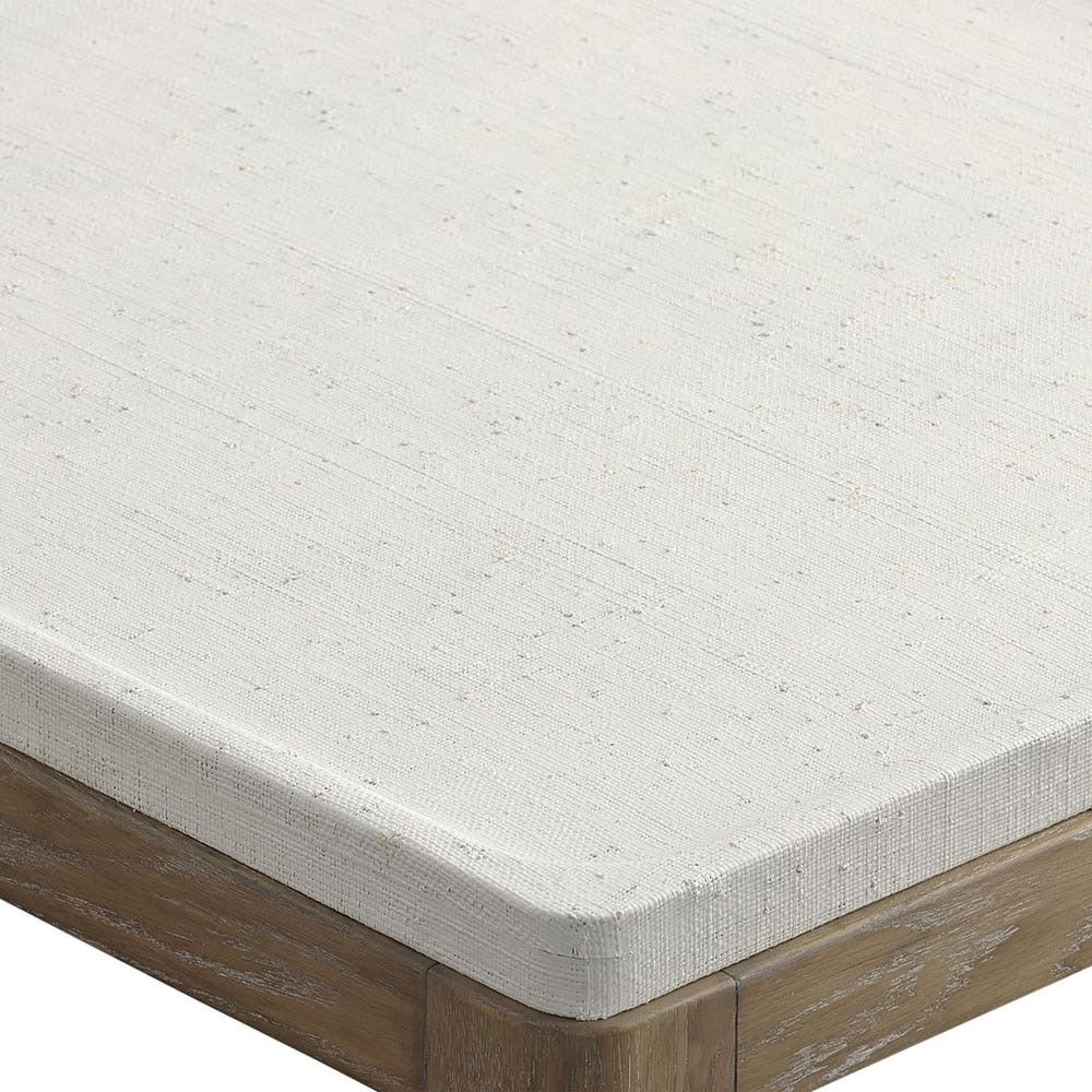 White Linen Coffee Table