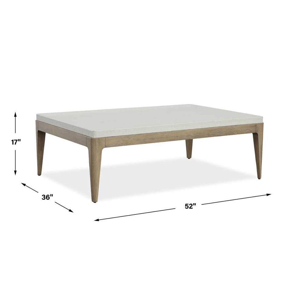 White Linen Coffee Table