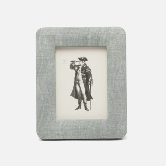Halle Bullet Gray Silken Abaca 5" x 7" Frame