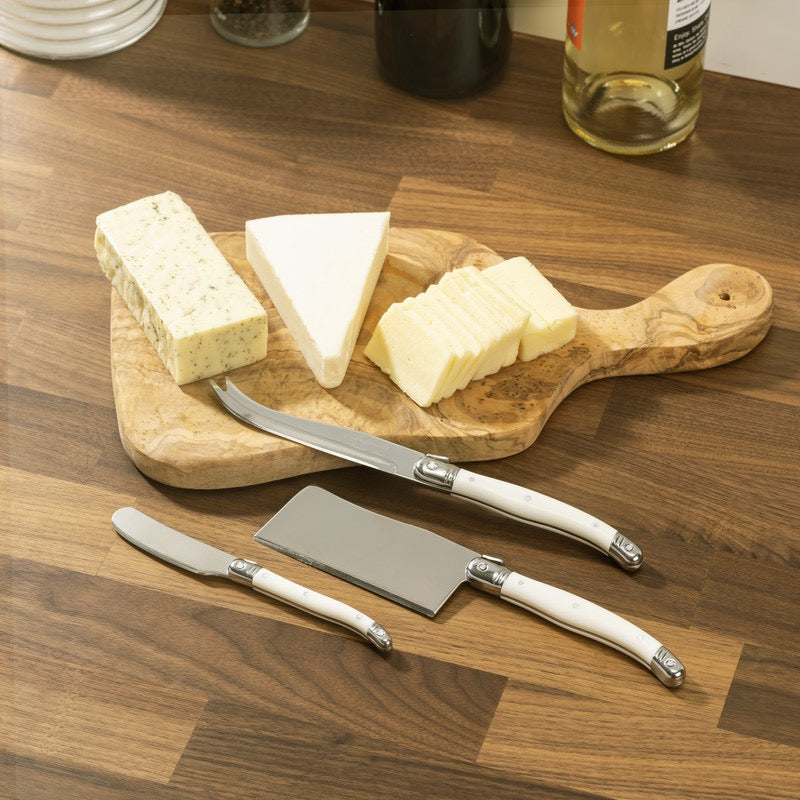 Laguiole Ivory Cheese Knives, set of 3
