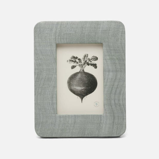 Halle Bullet Gray Silken Abaca 4" x 6" Frame