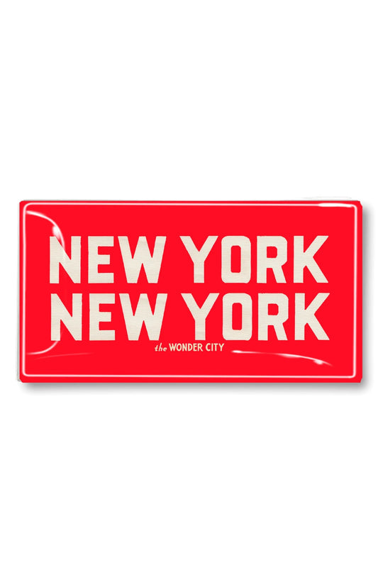 New York, New York Decoupage Glass Tray 6 x 12