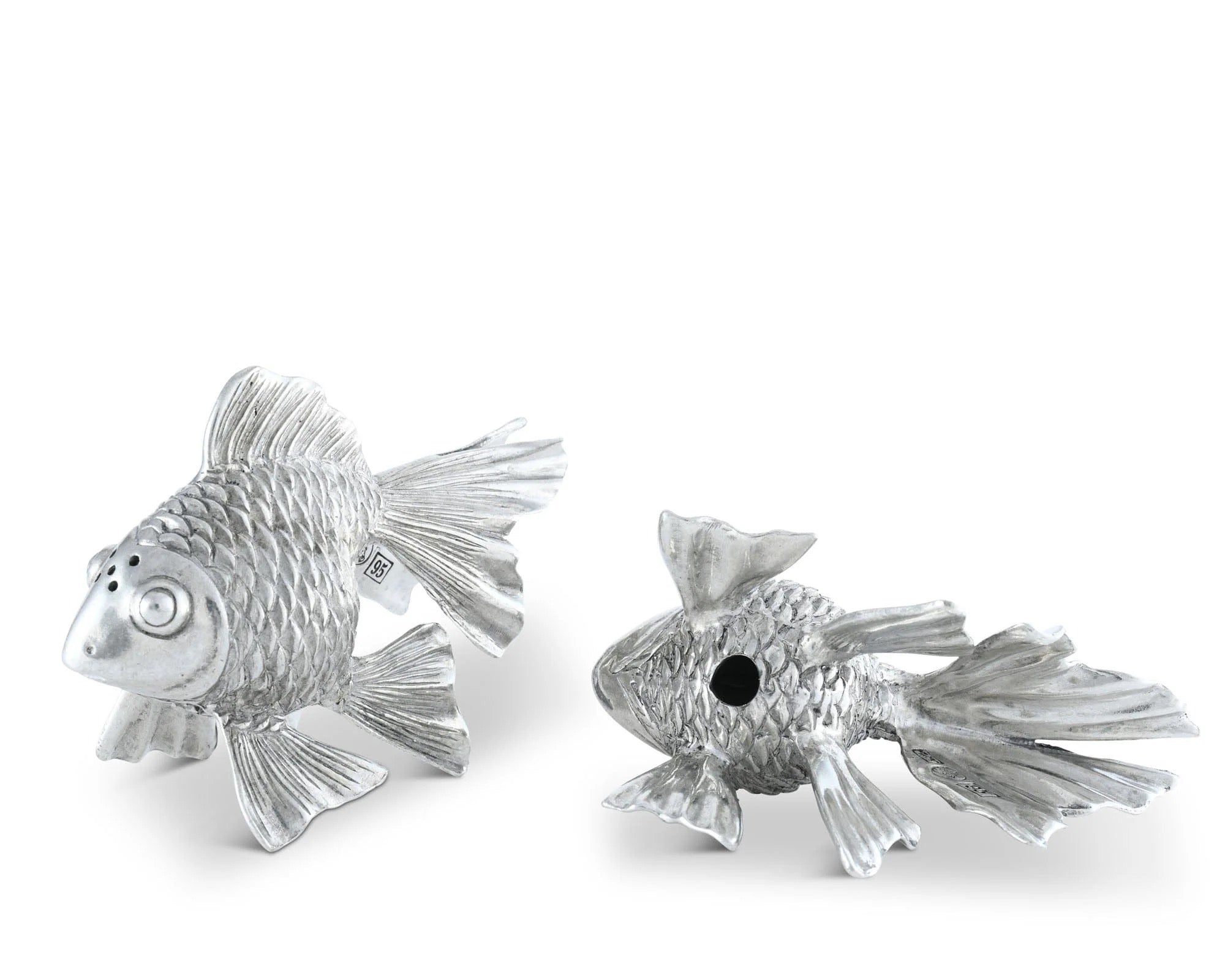 Pewter Goldfish Salt & Pepper