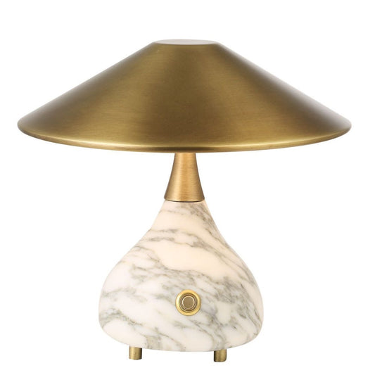 Kiss Rechargeable Mini Lamp - Arabescato Marble