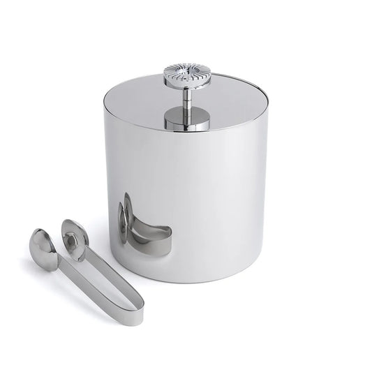 Striations Silver Ice Bucket
