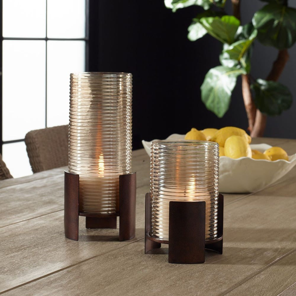 Uttermost Fluted Fire Candleholders - Thumbnail 4