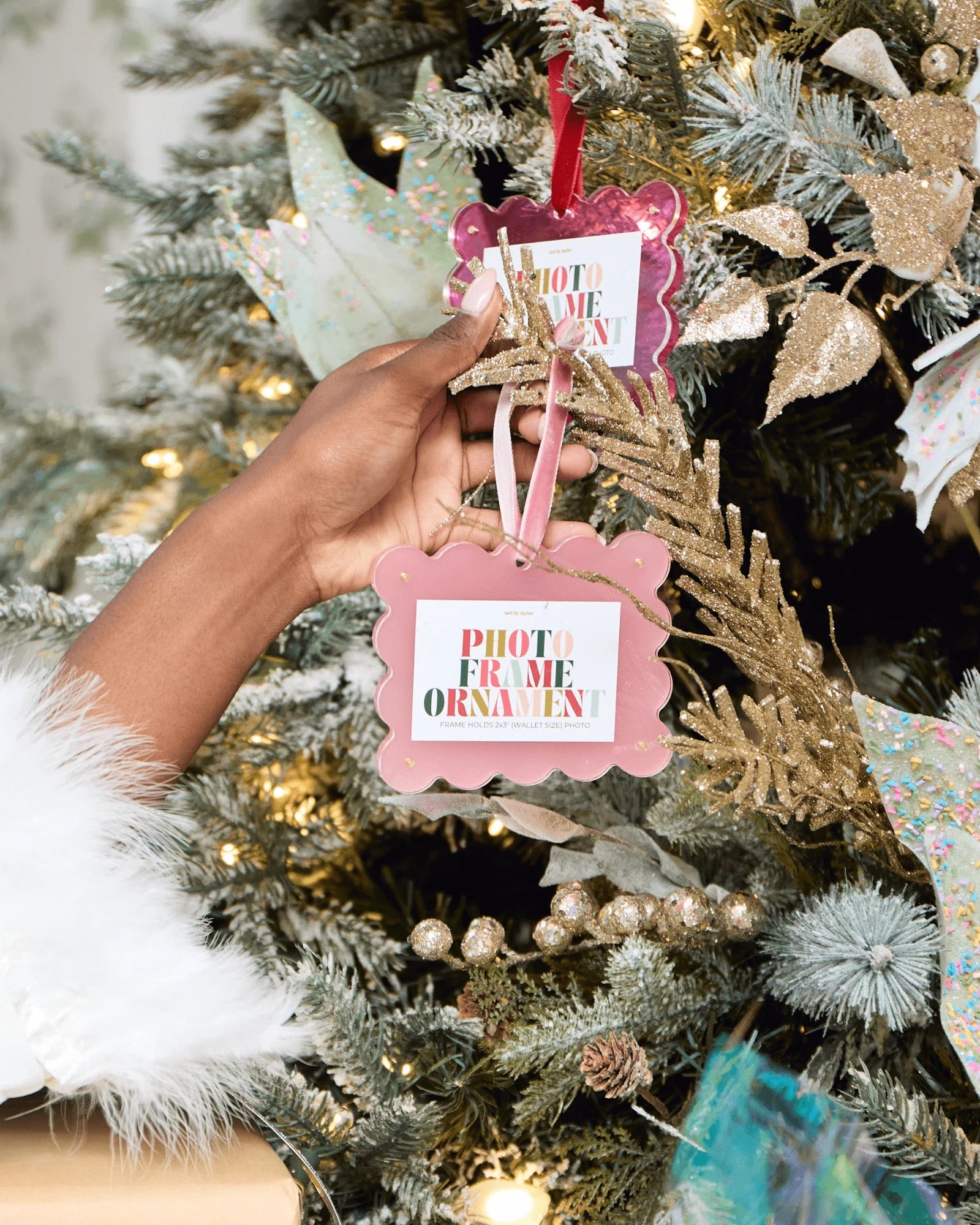 Light Pink Frame Ornament - Thumbnail 4