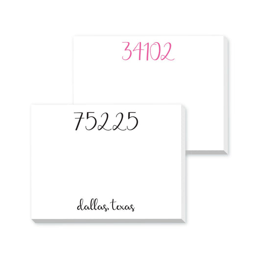 10580 Navy Dittie Notepad