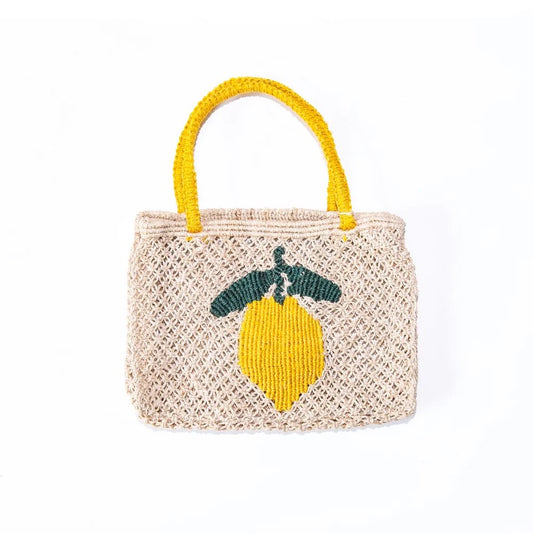 Tracy Double Lemon Jute Tote