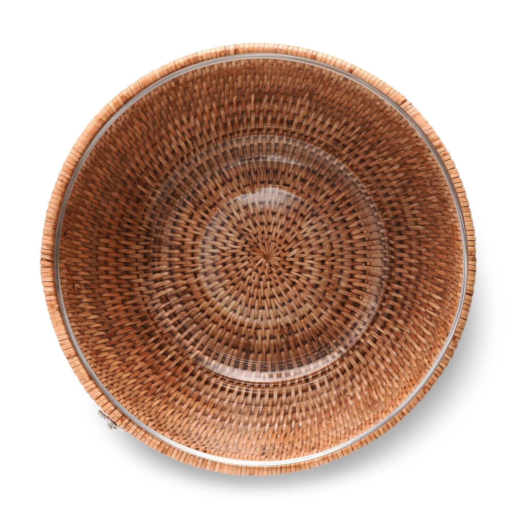 Hand Woven Serving Bowl Rattan - Thumbnail 2
