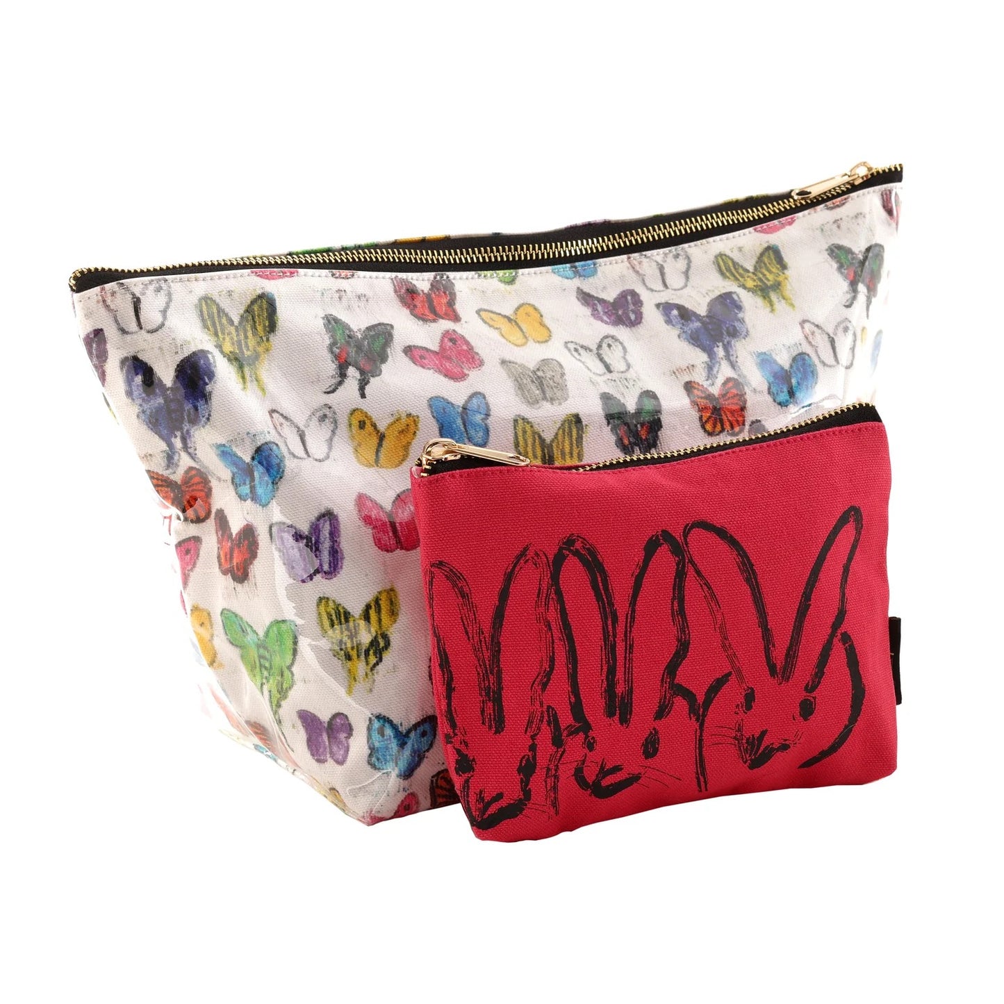 Hunt's Butterflies Beauty Bag Set (set of 2 bags)