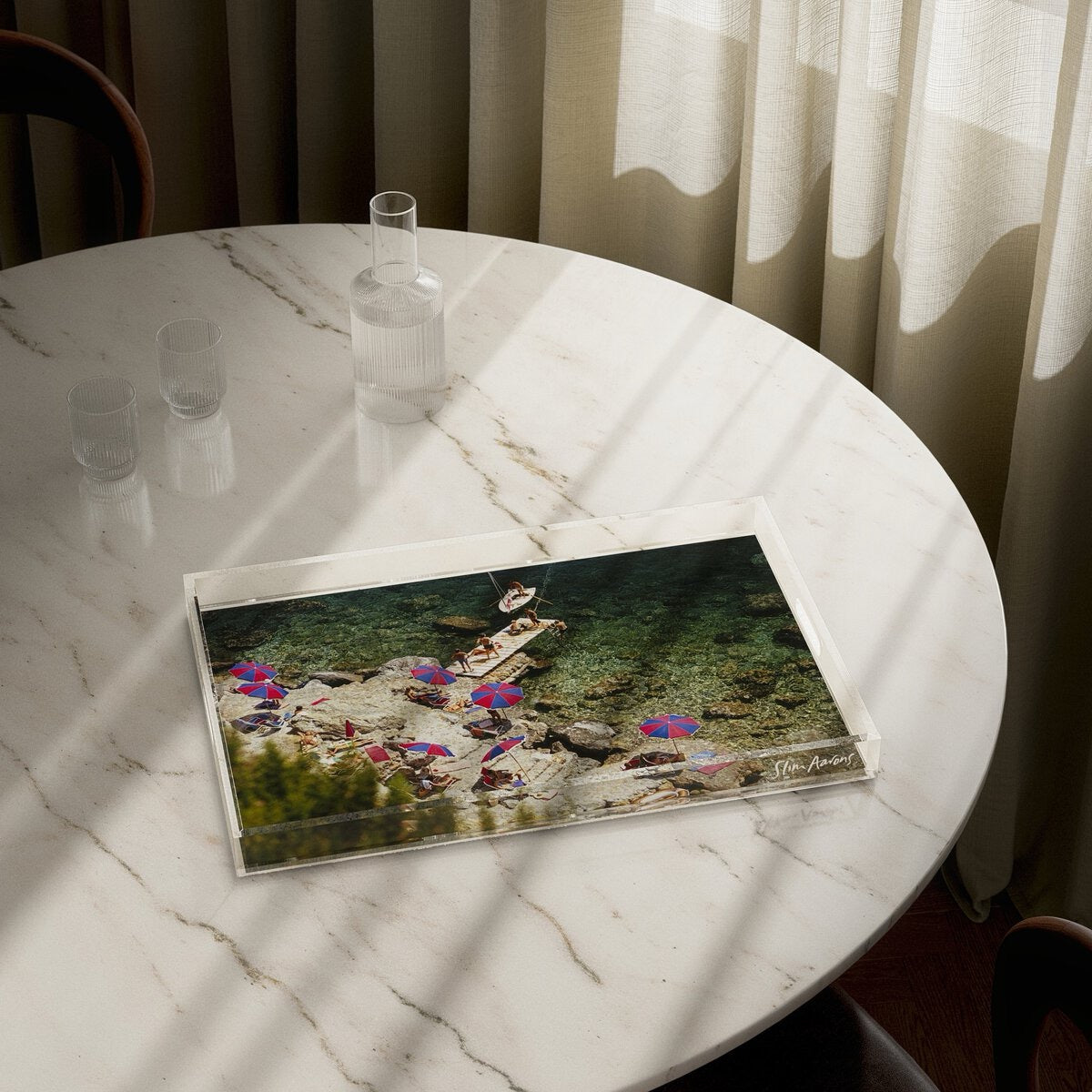 Il Pelicano Beach Tray by Slim Aarons