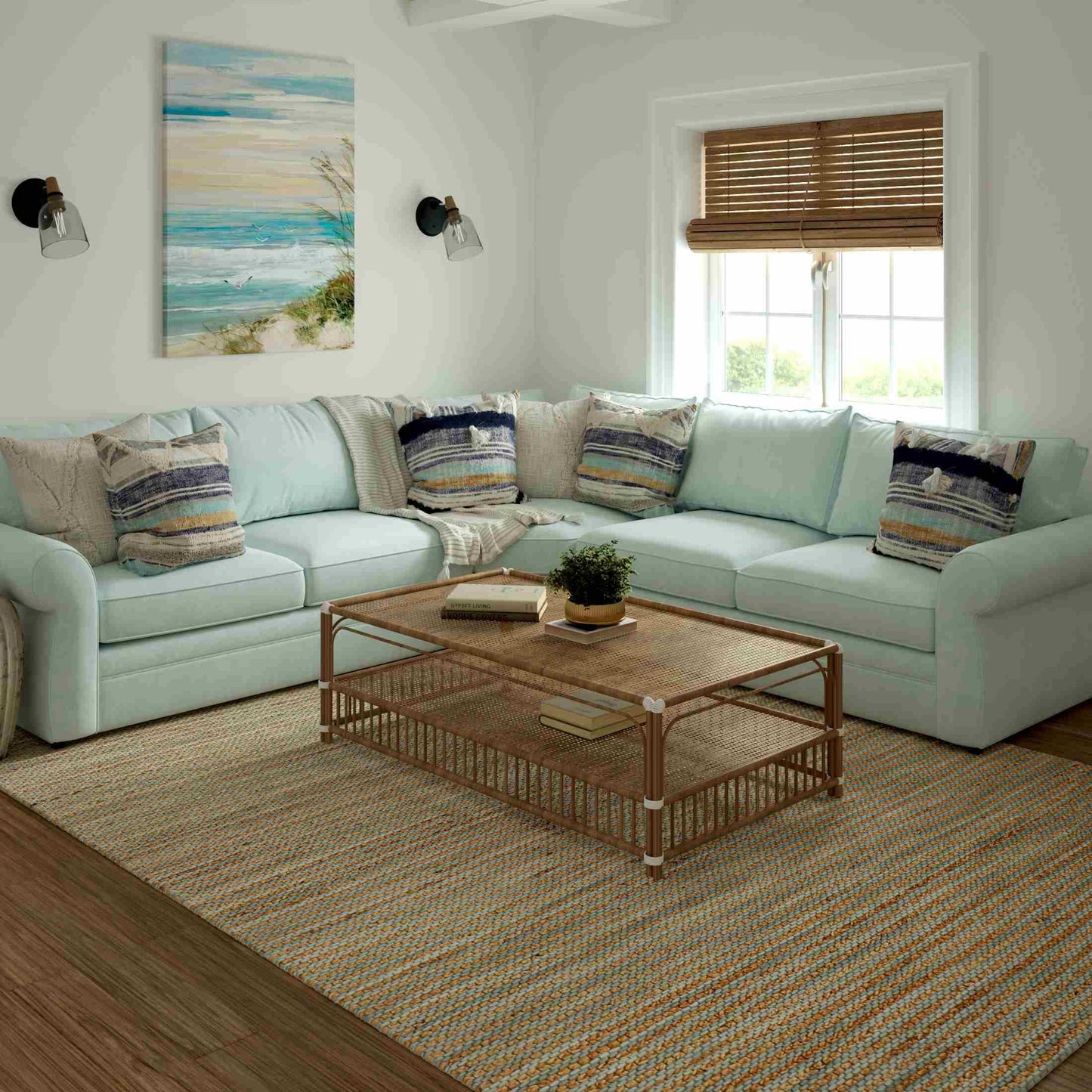 Turquoise 2' x 3' Rug
