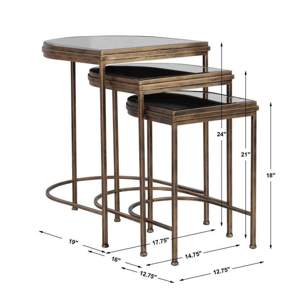 India Nesting Tables S/3