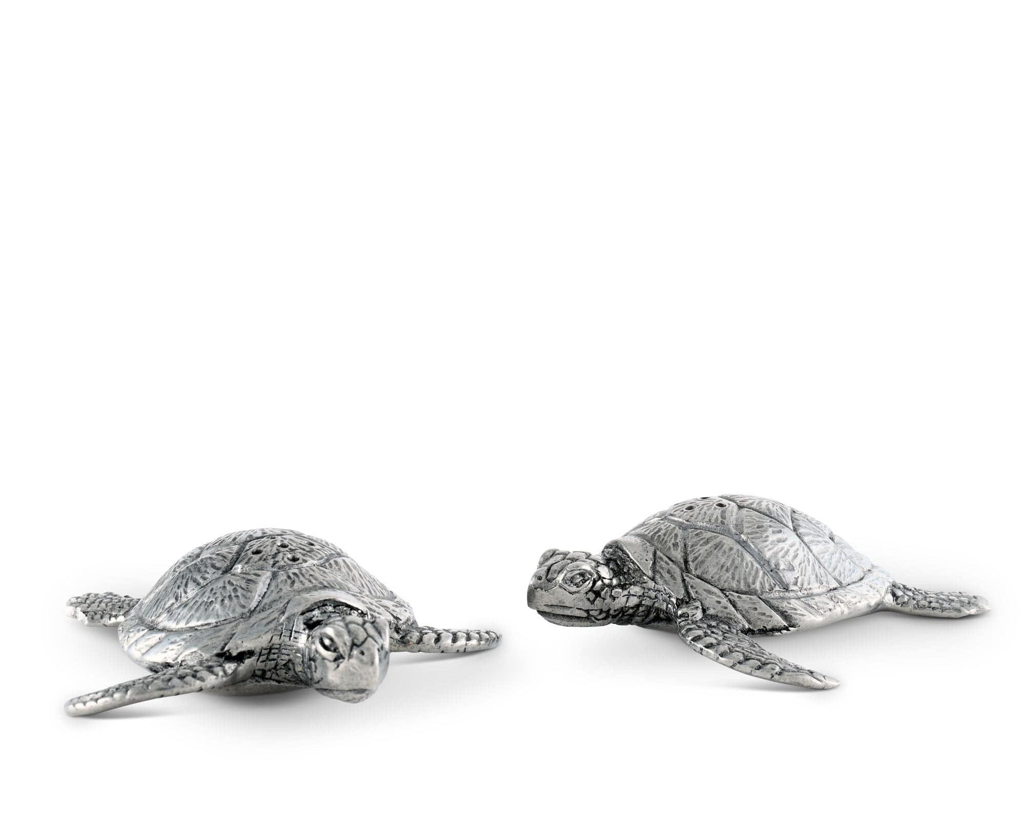 Pewter Sea Turtles Salt & Pepper Set - Thumbnail 3