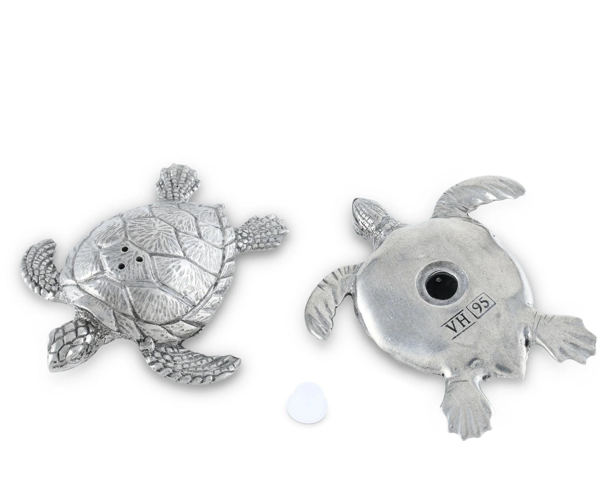 Pewter Sea Turtles Salt & Pepper Set - Thumbnail 4