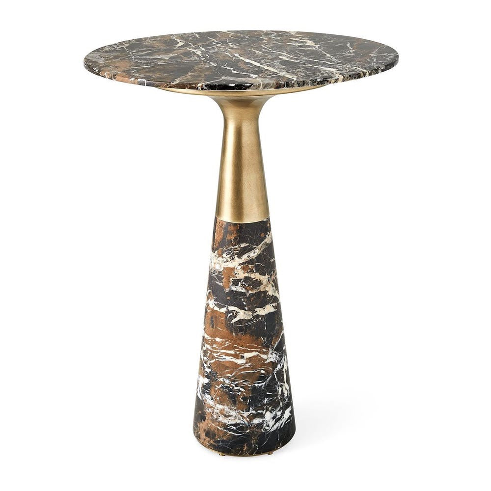 Pier Accent Table - Michelangelo Marble