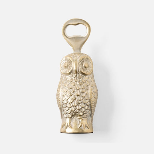 MARVIN Antique Brass Owl Bottle Opener