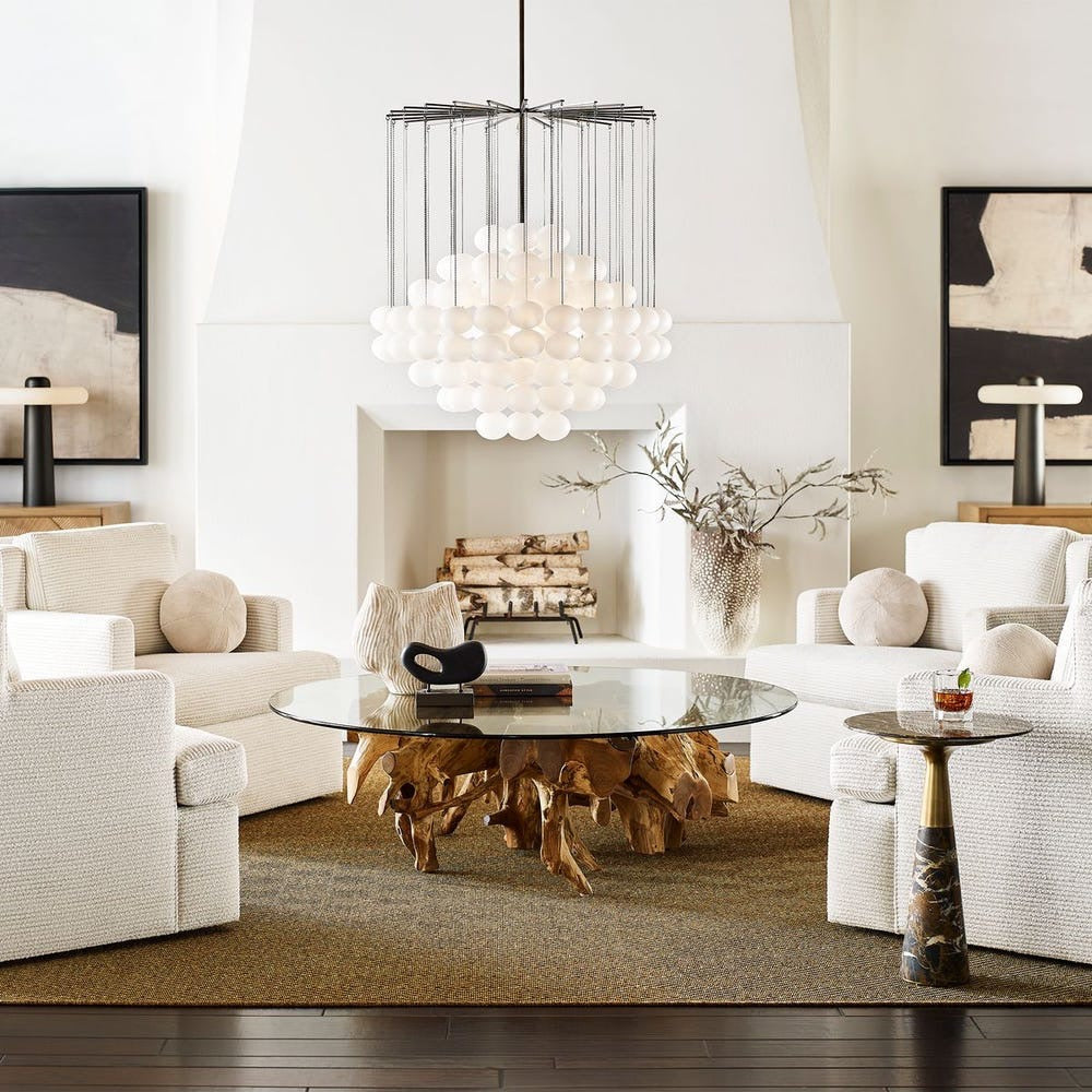 Pier Accent Table - Michelangelo Marble