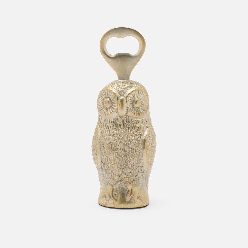 MARVIN Antique Brass Owl Bottle Opener