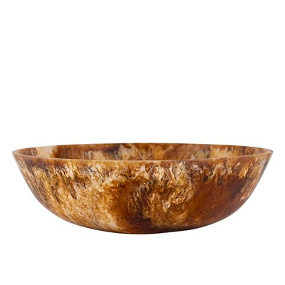 MATTE TORTOISE RESIN BOWL DIA 19.5” - MATTE TORTOISE