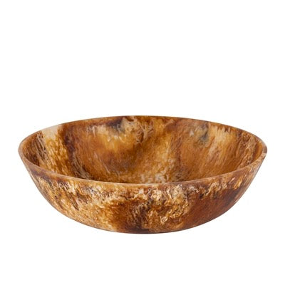 MATTE TORTOISE RESIN BOWL DIA 19.5” - MATTE TORTOISE