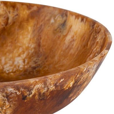 MATTE TORTOISE RESIN BOWL DIA 19.5” - MATTE TORTOISE
