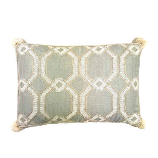 Avignon Powder Pom 16x24 Pillow