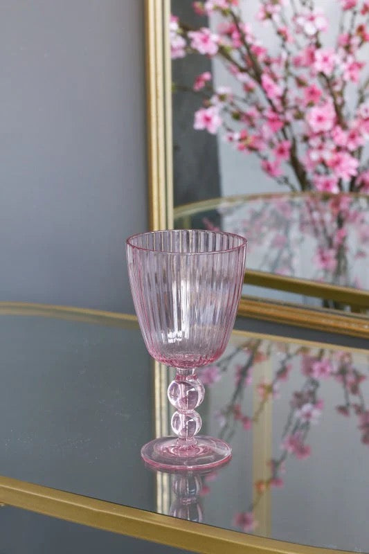 VIDA Pink Acrylic Glasses, Set of 4