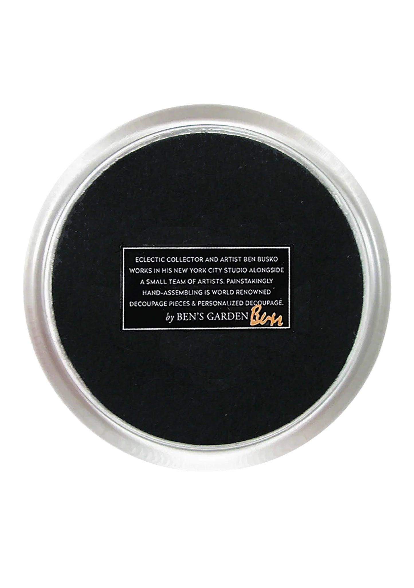My My Guest Cream 4" Round Glass Coaster