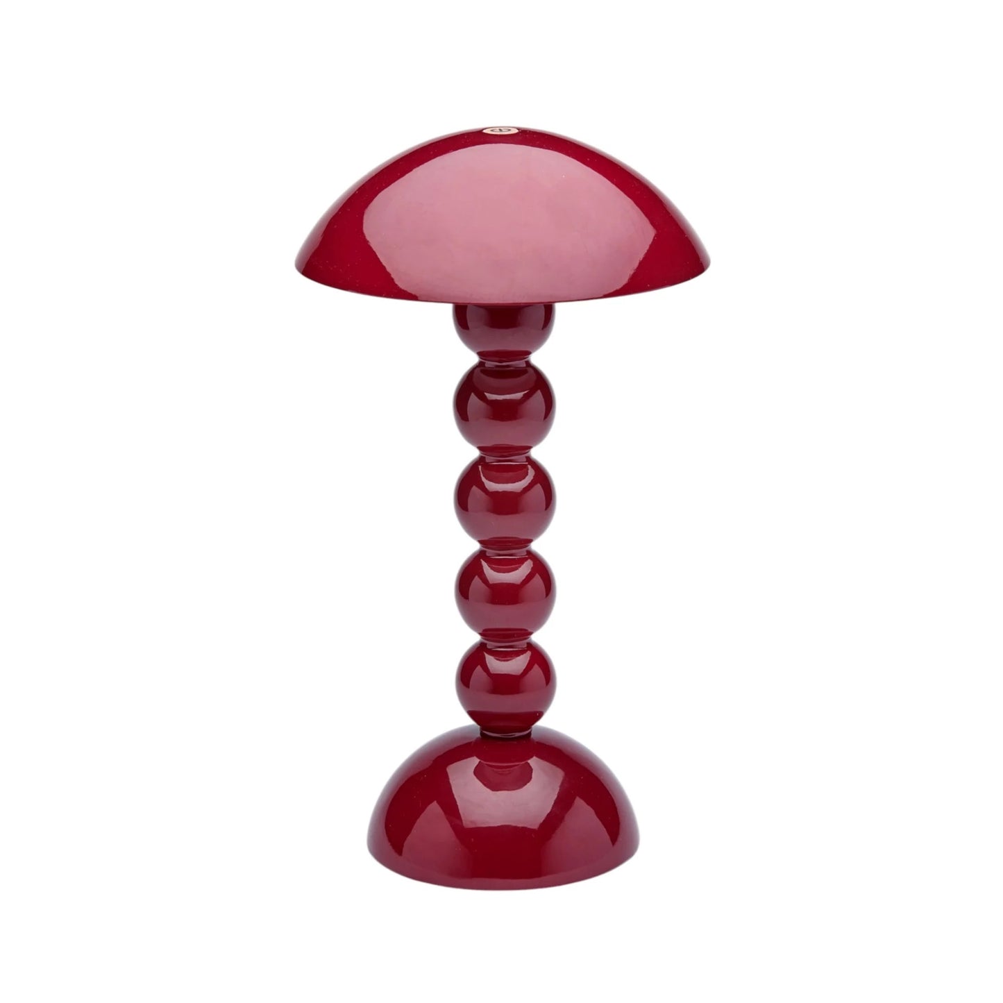 Cherry Lacquer Rechargeable Bobbin LED Lamp