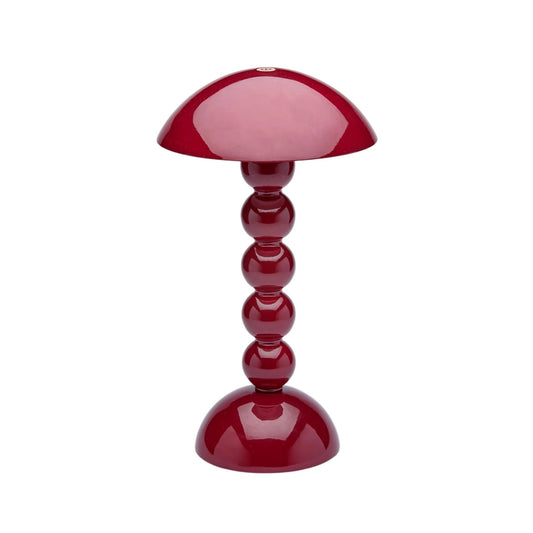 Cherry Lacquer Rechargeable Bobbin LED Lamp